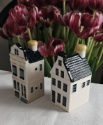 Domki Delft Blue KLM 71 i 51 ceramika 2 szt
