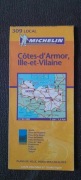 Mapa Cotes-d'Armor, Ille-et-Vilaine (MICHELIN) FR