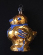 Bombka prl Kurczaczek retro ozdoby bombki choinkowe vintage ptaszek