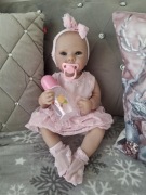 Lalka jak żywe dziecko reborn piękna NOWA duża prawie 50 cm , cala gumowa