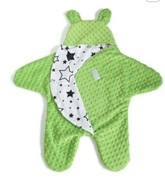 Zielony otulacz śpiworek minky wózek fotelik NOWY