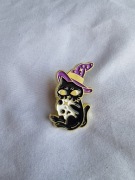 Przypinka pin pins wpinka broszka kot czaszka 