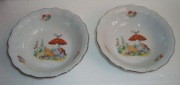Miseczki dla dziecka Krasnal pod Muchomorem x2 Wałbrzych PRL