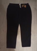 Czarne polarowe męskie spodnie dresowe Quechua 