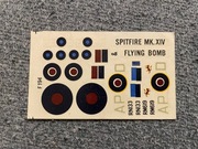 Kalkomania Supermarine Spitfire Mk. XIV scala 1/72