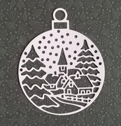 Scrapki Papierowe Święta Boże Narodzenie Bombka kościółek, choinki.