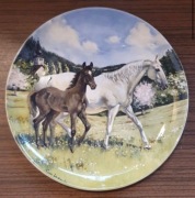 SPODE Śliczny Talerz ozdobny porcelanowy koń 