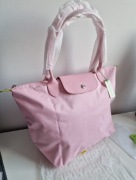 Pudrowy róż/ pink/ baby pink torebka LONGCHAMP roz L 
