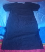 Sukienka tunika czarna ubiór roboczy pielęgniarka salowa r.XL