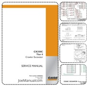 CASE CX350C Excavator Service Manual lnstrukcja naprawcza serwisowa
