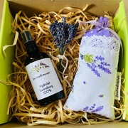 Zestaw lawendowy – hydrolat + woreczek + bukiecik - naturalny relaks