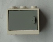 LEGO 4532a biały pojemnik, szafka 2 x 3 x 2 6329