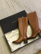 Tommy Hilfiger STACKED HEEL LEATHER LONG BOOT