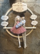 Makrama , prezent , metryczka , rodzinka .