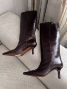 Skórzane kozaki Asos Design 37