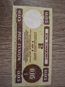 Bon towarowy Pekao 0.05 dolara 5 centów 1979 rok bon Pewex