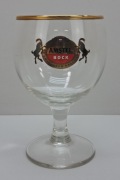 Stary pokal Amstel Bock - lata 80/90 Holandia, złoty brzeg.