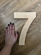 Drewniane cyfry, cyferki z drewna, 25cm, dekoracja