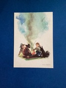 JANUSZ GRABIAŃSKI - POCZTÓWKA - „NA PASTWISKU” - 1963 rok