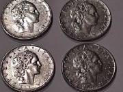 Moneta 50 lirów włoskich 4 sztuki