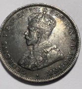 SREBRO Australia 1917 M – 1 Szyling Jerzy V stan co najmniej EF– 925