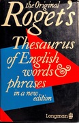 Roget’s Thesaurus of English words and phrases  1987