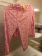 Piżama damska Nowa z metką welurowa , Cleve ( L) ciepła w różowe kwiaty