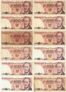 12 x 100 zł złotych 1976 AF AZ DA 1986 LS MM ND NZ PW RY 1988 RC RK RN