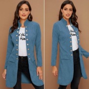 Sztruksowy płaszczyk Shein M.