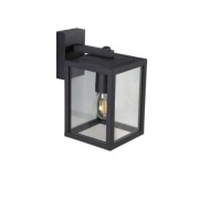 Lampa Ścienna na Ściane czarna kwadratowa czarna retro