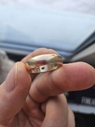 Obrączka 2.3 cm 585 próba 