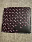 Portfel męski czarny we wzorki różowe House 