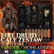 Diablo 2 Resurrected D2R Cały zestaw Fire Druid Build XBOX NINTENDO PS4 PS5