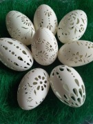 Ażurowa pisanka jajo gęsie