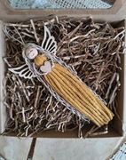 Aniołek Anioł stróż makrama zawieszka 