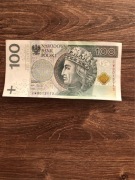 Banknot 100 zł nr CW9013113