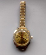 ANKER Damski Zegarek Mechaniczny, Nakręcany, Vintage Bransoletka Złoty