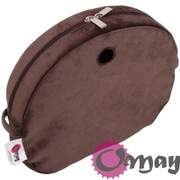 Brązowy organizer do Obag MOON LIGHT welur Czekolada Velvet wkład OMAY