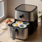 Silikonowa (szara) foremka do jajek do air fryera