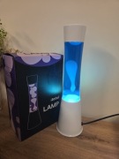 iTotal Lampa Lawa 40 CM Niebieska biały wosk