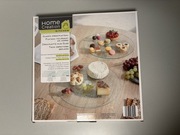 Home Creation szklana patera taca obrotowa NOWA