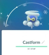 Pokemon Go Shiny Castform zimowy Trade