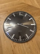 Zegar ścienny Karlsson duży szklany grafitowy / szary / czarny