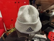 GRUBA CZAPKA ZIMOWA ADIDAS IY7665 SREBRNA SZARA 