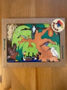 Puzzle edukacyjne drewniane ptaki Europy 