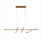 Lampa wisząca LED długa liniowa nad stół nowoczesna złoty 120cm z pilotem