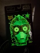 C-3PO STAR WARS NAJKLEJKA ŚCIENNA ŚWIECI W CIEMNOŚCI 1999r