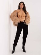 Czarne damskie jeansy mom z paskiem M.SARA r. S/36