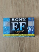 Kaseta magnetofonowa Sony EF 90. Zafoliowana
