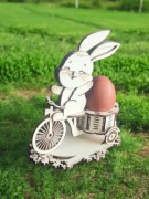 Wielkanoc Zajączek podstawka na jajko pisankę Kinder Niespodziankę